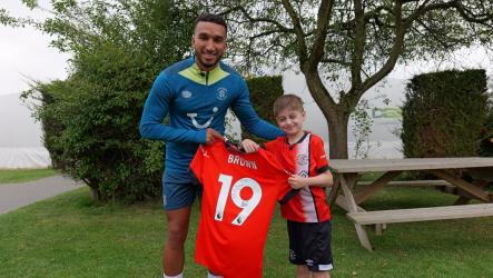 Luton Town FC player Jacob Brown fundraises for Sheffield Children’s Hospital Charity following the care received by 10-year-old Jack Powell