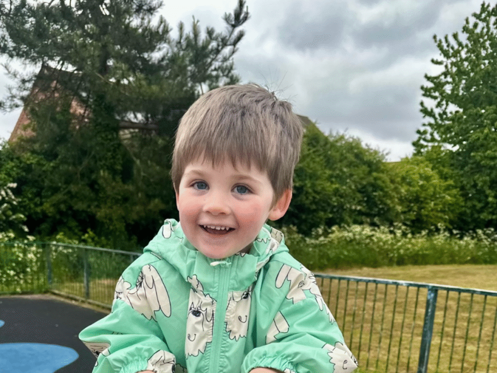 Zach having fun in the park