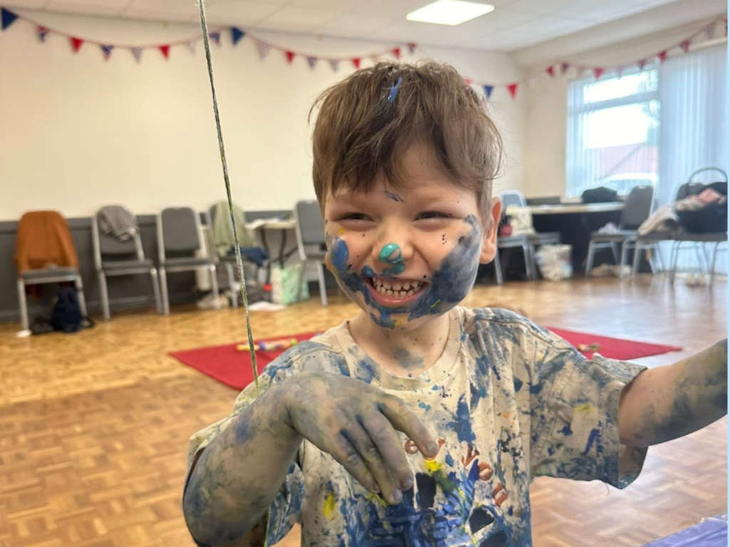 Archie enjoying play time at a local toddler group